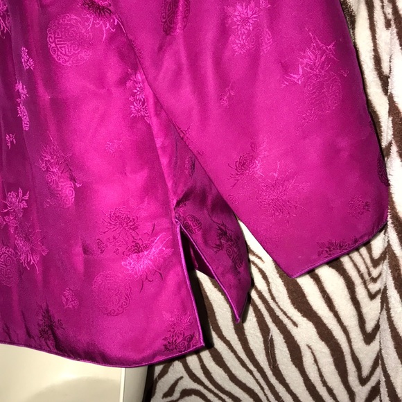 Double Horse 🐴 medium pure silk pink jacket 💕 - Picture 4 of 7